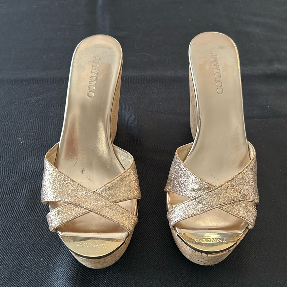 Jimmy Choo wedge platform slide sandal